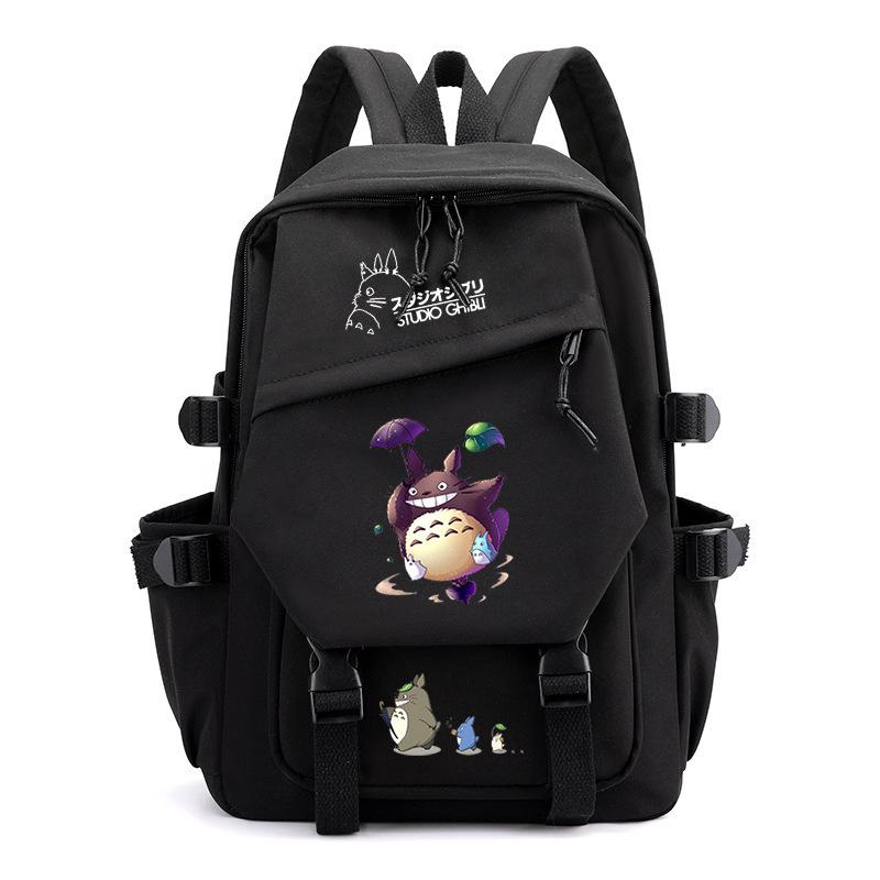 Totoro Dorado cute cartoon peripheral children's school bag spine care primary and secondary school backpack