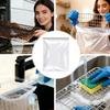 Oven Rack Cleaning Bags Transparent PE Reusable Leak-Proof Hands-Free Deep Cleaning Oven Racks Grease Remover Bag