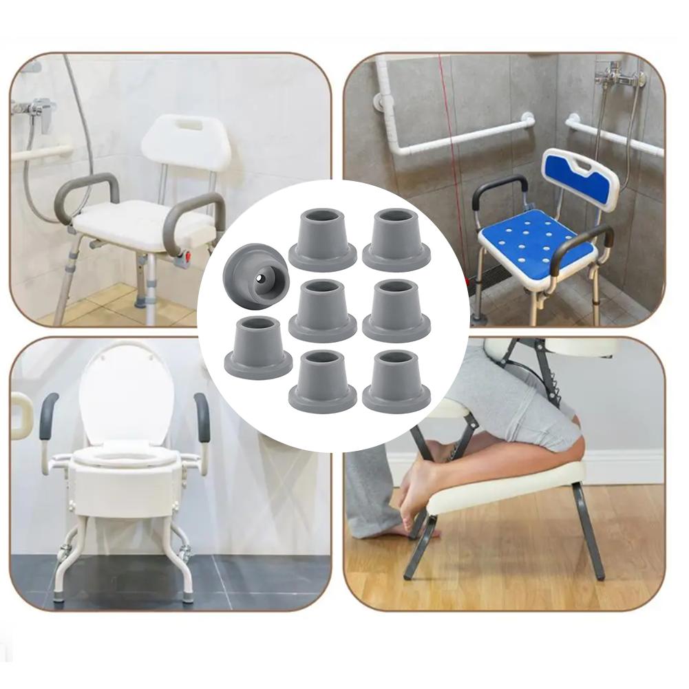 For Shower Chair Foot Pads Set of 8 for Improved Stability and Safety