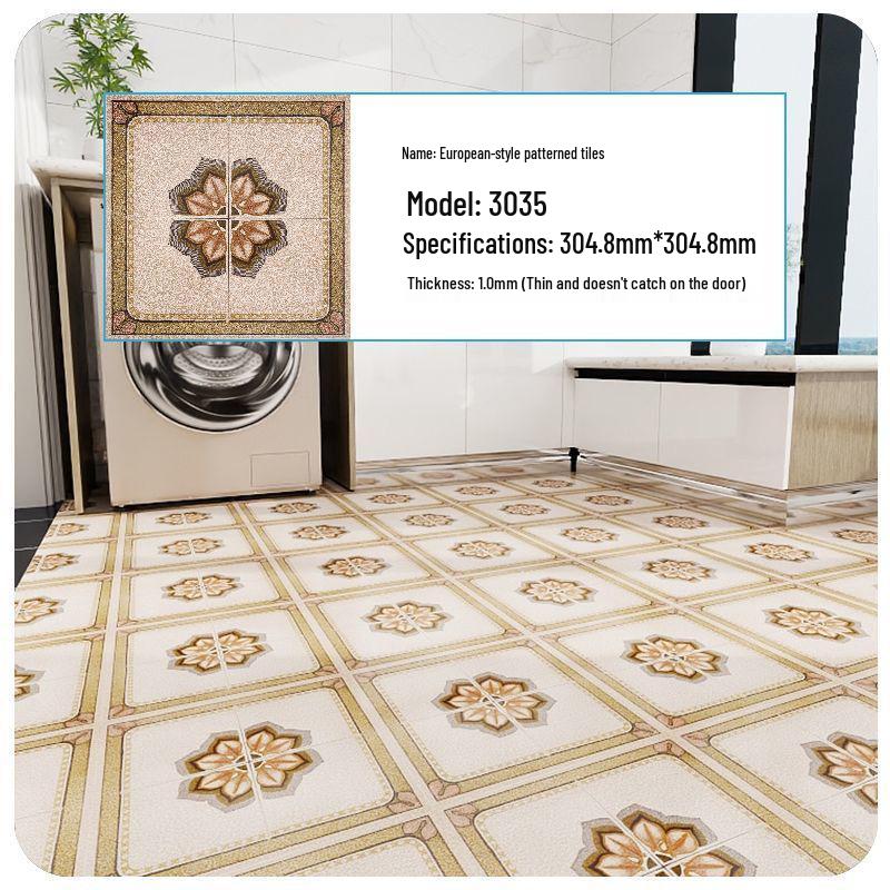 PVC Self-Adhesive Waterproof Stone Plastic Floor Sticker for Bathroom and Kitchen