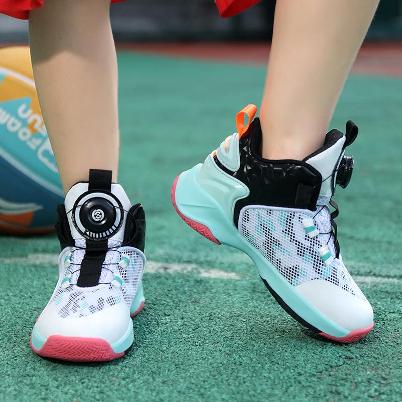 31-42 Kids Lagre Size Convenient and Fashionable Sports and Leisure Shoes High Top Basketball Shoes Sport Shoes