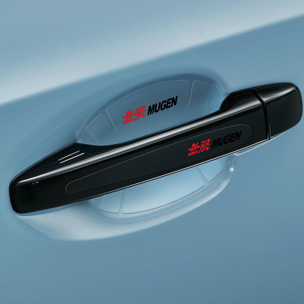 Transparente Autotürgriff-Schutzfolie Türschalen-Logo-Aufkleber Honda Mugen Accord Civic Vezel City Jazz HRV Insight RB6
