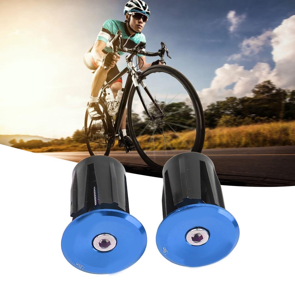2pcs Handlebar Plug Aluminium Plastic Light Weight Bike Bar End Plug for Mountain Bikes Road Bikes