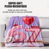 67 Six Seven Romantic Plush Blanket Printed Flannel Blanket Soft Cozy Fluffy Sofa Bed Travel Camp Office Valentines Day Gift
