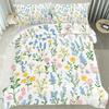 Dopamine Colorful Floral Romantic Duvet Cover Queen King Size Spring Floral Pattern Bedding Set Room Decor 3 Piece Set No Quilt