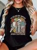 Skeleton Fueled by Spite and Caffeine T-shirt