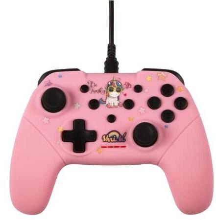 Геймпад Konix Nintendo Switch Wired Controller - Unik Be Funky розовый