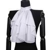 Medieval Renaissance Ruffle Jabot Faux Collar Chiffon Fabric Elegant Vintage Style Neckwear for Costume and Party Wear