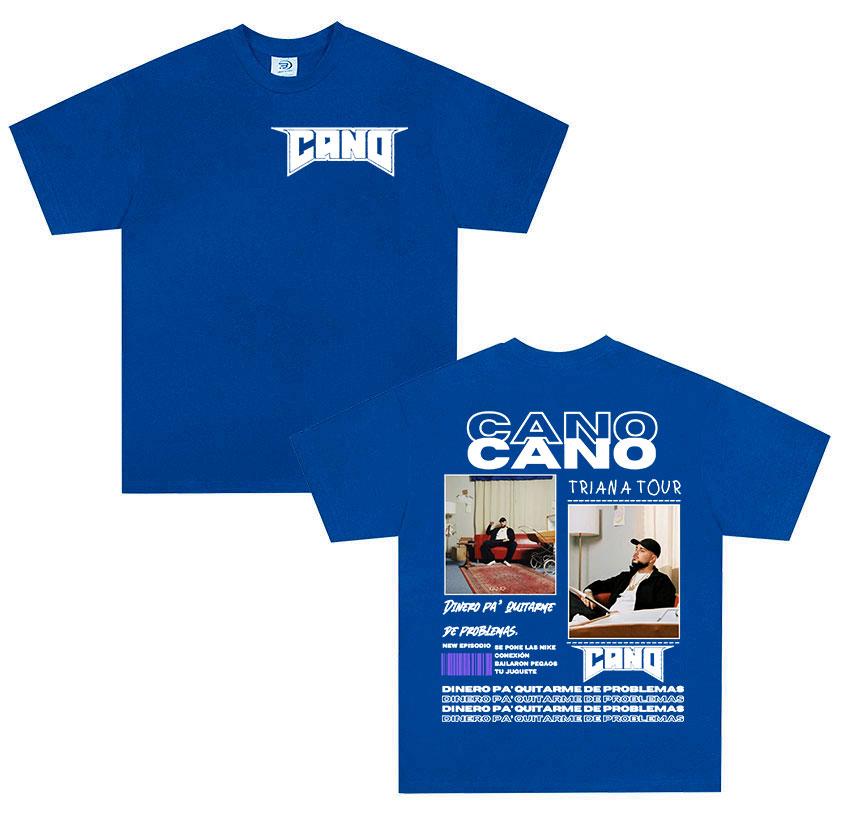 Rapper Cano Triana Tour 2025 new Album T Shirt Unisex fashion Vintage print Tshirt Hip Hop gothic short sleeve tshirts streetwear