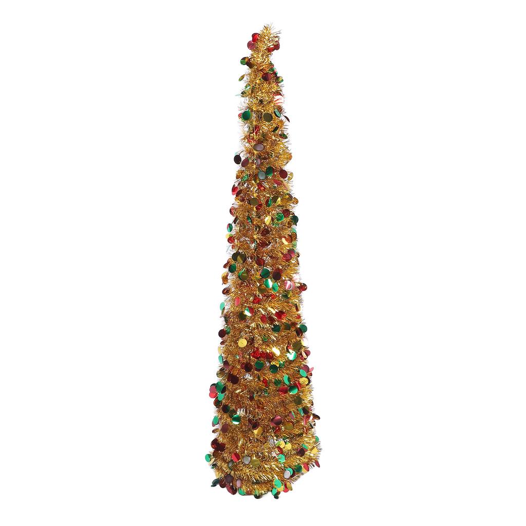 1,5m PET Faltbarer Künstlicher Weihnachtsbaum Pailletten Up Weihnachtsbaum für Heim-Feiertagsdekoration