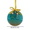 Glass Hanging Round Sign Time-less Friendships Keepsake For Christmas Tree Decoration
