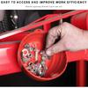 Magnetic Nut Cup, Curved Magnetic Parts Tray Bolts Organizer Holds Up to 5 Pounds, Multi-Use Nuts Screws Bowl Small Parts Tray Attaches to Metal