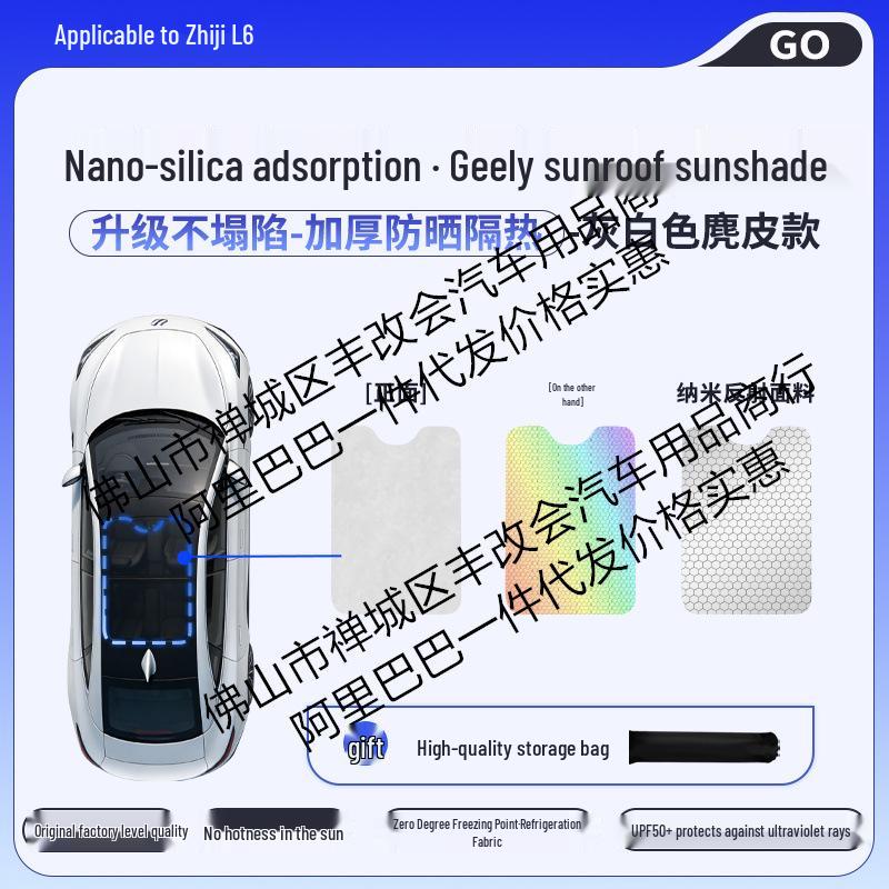 IM LS6/L7 Silicone Honeycomb Color-Changing Sunroof Sunshade for Heat Insulation and Car Roof Glass Protection