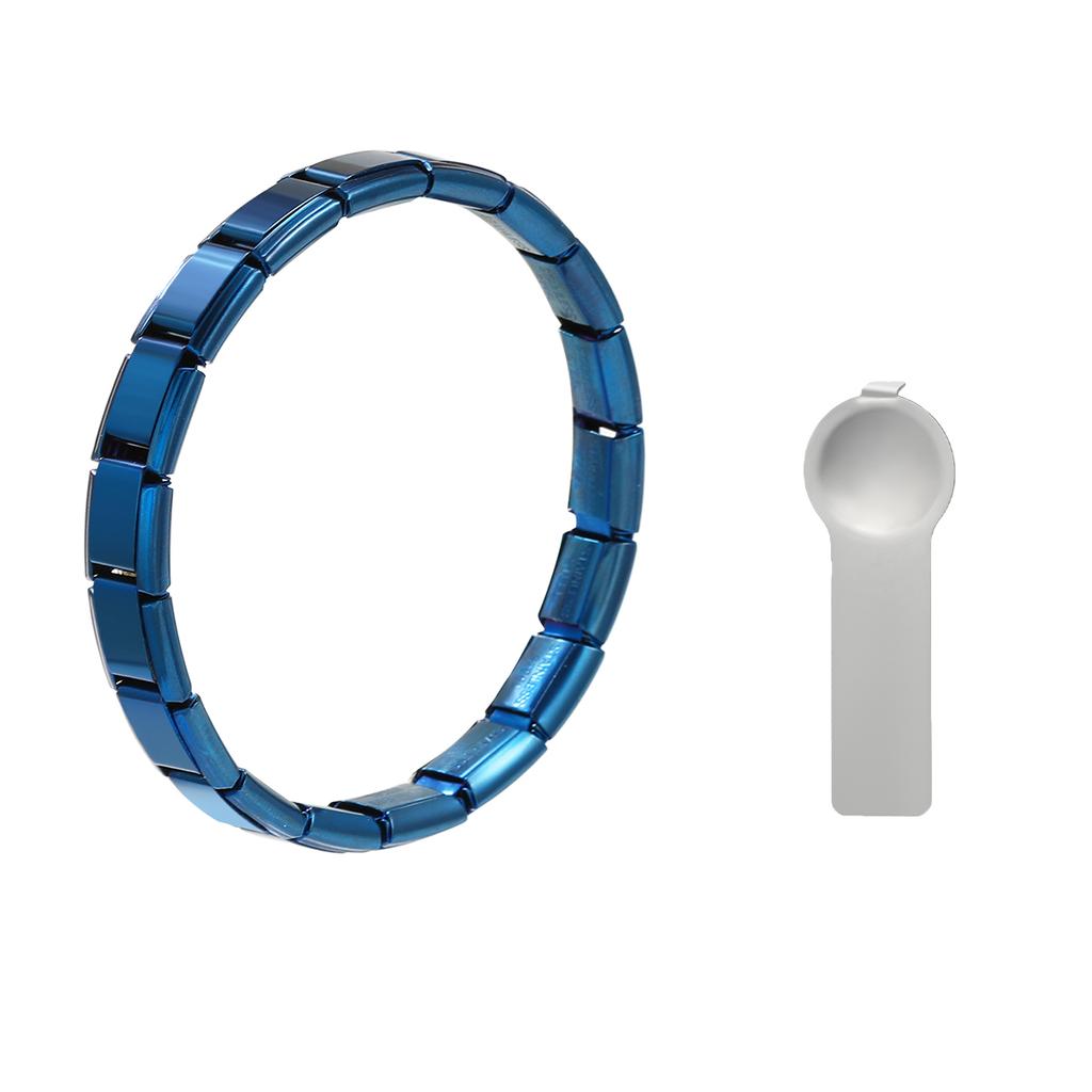 Italian Charm Store Italian Charm Bracelet 9mm Diy Original Bracelet 18 Sections Sliver Color, Gold Color, Black, Blue and Tools