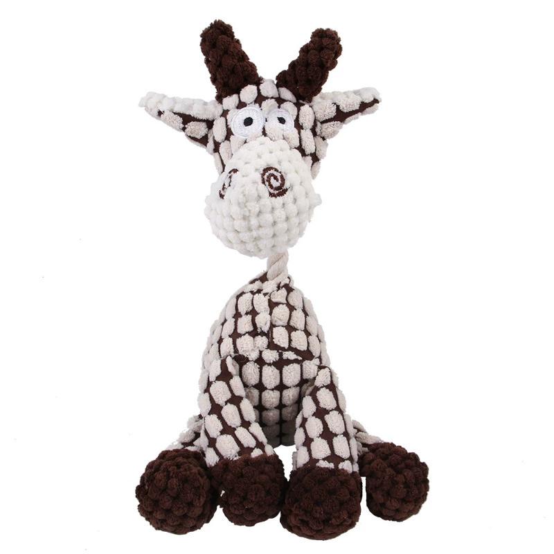 Cute Plush Dog Toy Funny Donkey Doll Animal Shape Bite Resistant Squeaky Tool Puppy Interactive Fluffy Supplies Birthday Gift