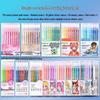 Morandi Blue Fruit Full Set: Large Capacity Neutral Beauty Skin Tone Marker Pens for Students
