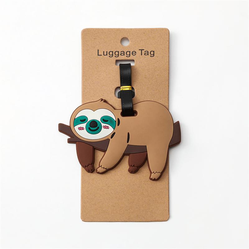 

1pc Cute Corgi Travel Accessories Luggage Tag Creative Fashion Style Silicon Portable Travel Tag ID Address Holder