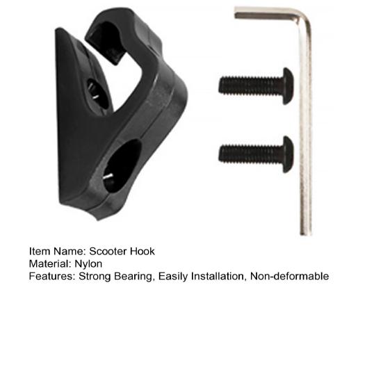 1 Set Scooter Hook Easily Installation Sturdy Strong Bearing Waterproof Storage Item Nylon