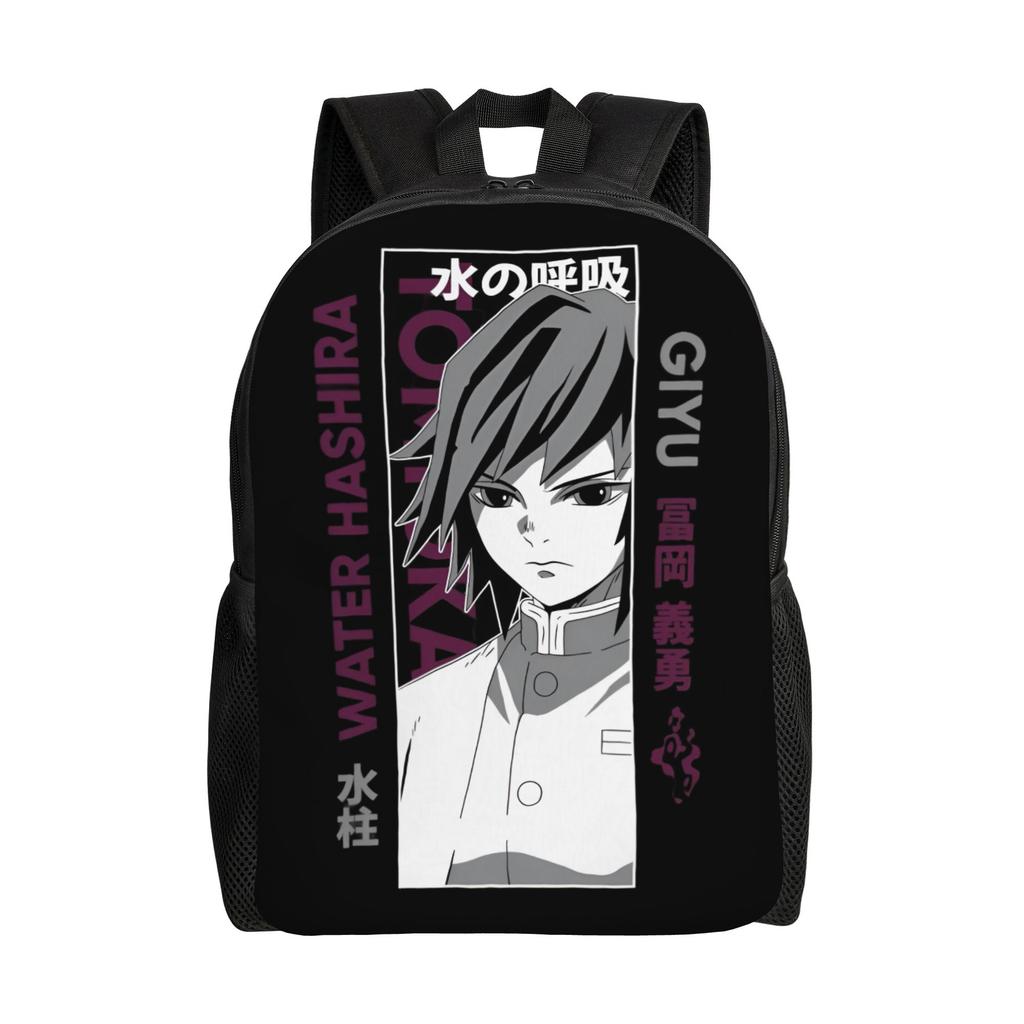 Demon Slayers Backpack for Women Men Waterproof College School Kokushibo Bag Printing Bookbag
