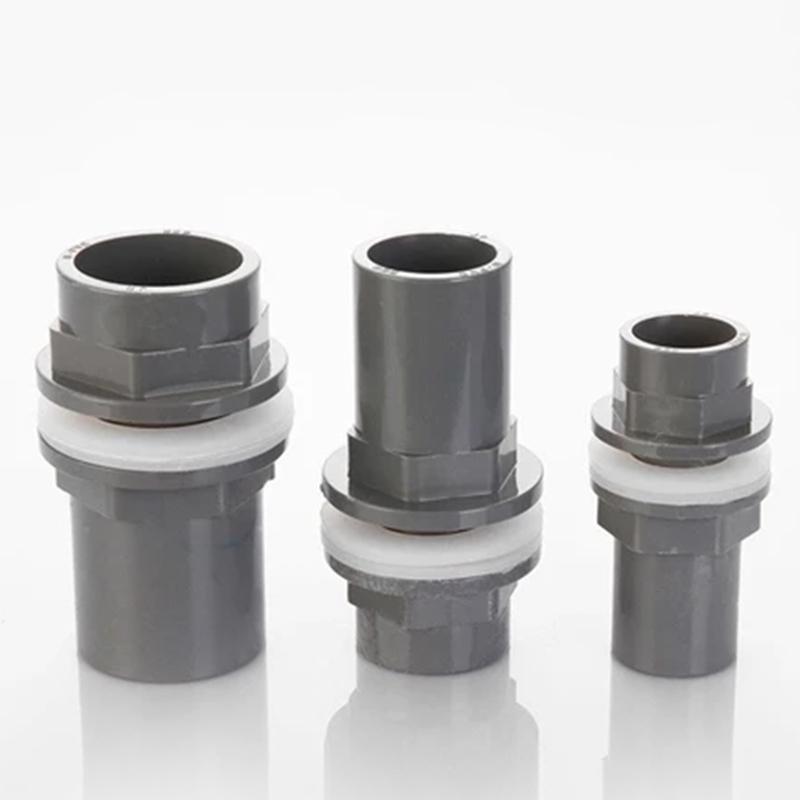 20/25/32mm Thickened PVC Drainage Pipe Connector for Fish Tanks and Gardens, 2pcs