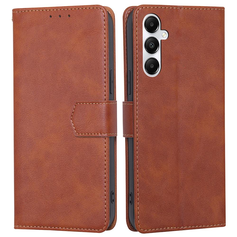 

For Samsung Galaxy A05s 4G Case RFID Blocking Wallet Phone Cover Brown