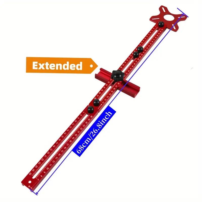 3 in 1 Router Milling Groove Bracket Woodworking Cutting and Milling Circular Auxiliary Tool Aluminum Router Circle Cutting Jig