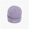 Ganni A6439 233 Logo Patch Structured Beanie