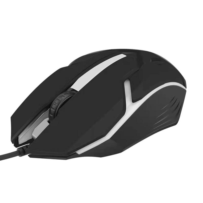 Esports Gaming Mouse, Wired, Cool Light, Usb Computer Interface, Business Office, Black And White, Multiple Types To Choose From