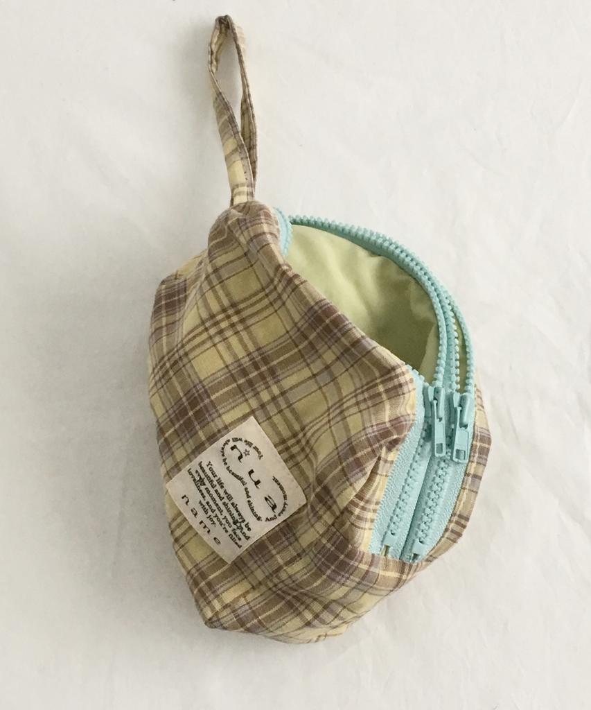 Nuaname Dual Zipper Checkered Pouch François