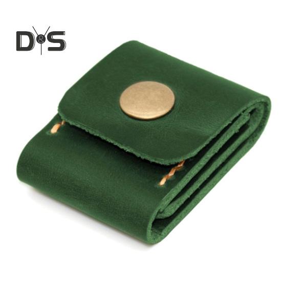 

Чохол для медіаторів 3 відділення Тримач для медіаторів Сумка зі штучної шкіри Чохол для зберігання медіаторів із застібкою-кнопкою для любителів гітари зелений