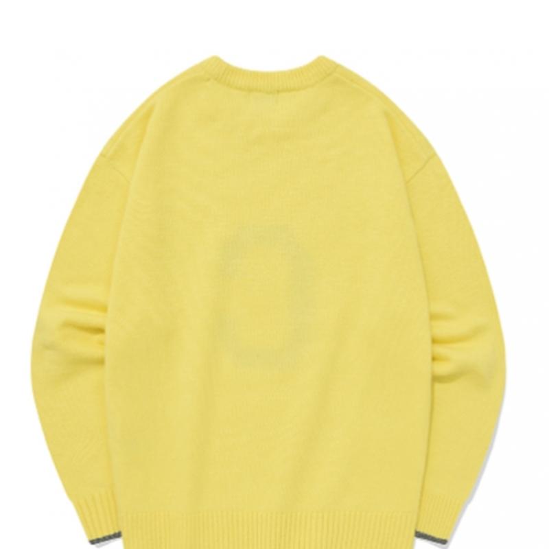 Covernot Lână Miel Logo C Tricotaj Gât Rotund B1 Co2303kt05 Yl Bl