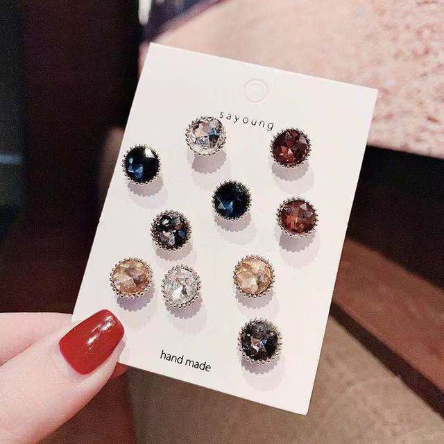 5 /10pcs /Pack Enamel Pins Pearl Neckline Brooches Small Collar Lapel Scarf Buckle Pin Fixed Clothes Invisible Brooch Jewelry Sets