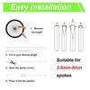 72pcs Decorative 24cm Spoke Skins Universal Durable Bike Spoke Covers Colorful Spoke Sleeve Wheel Decoration