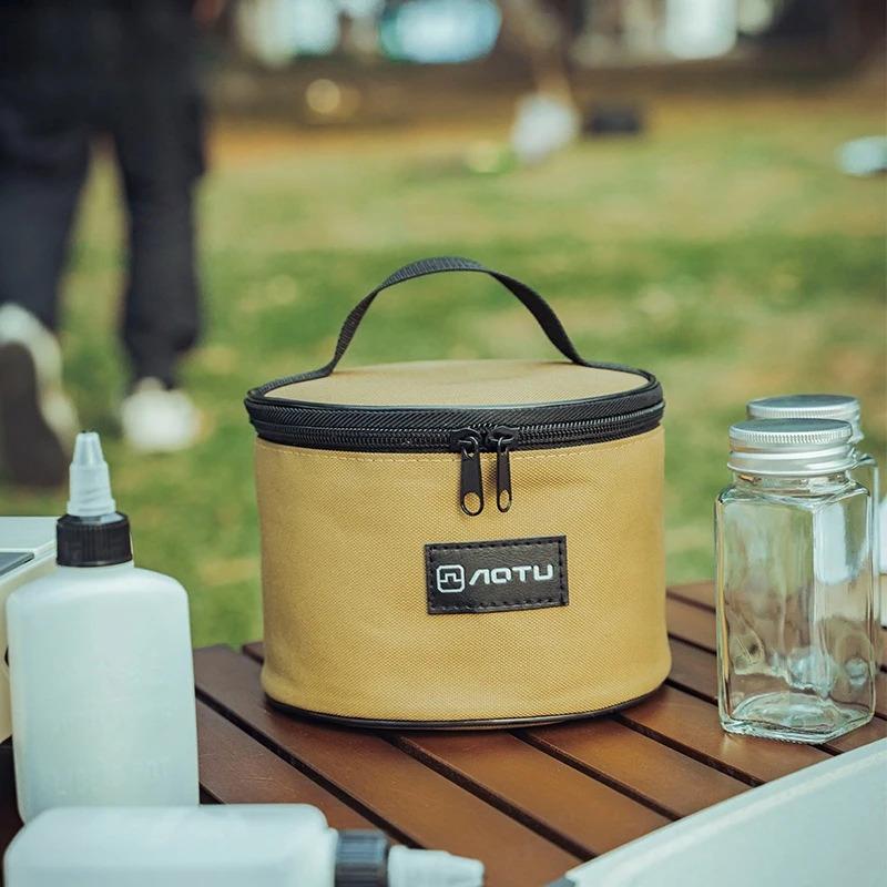 1 PCS Large Capacity Outdoor Picnic Camping Bag, Foldable Portable Cooking Utensil Storage Bag, Lightweight And Multifunctional