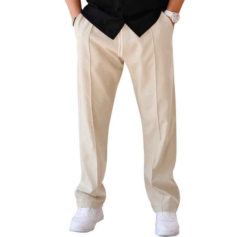 New Pants Men's Spring and Summer Loose Straight Sports Casual Trousers Oversize Trousers
