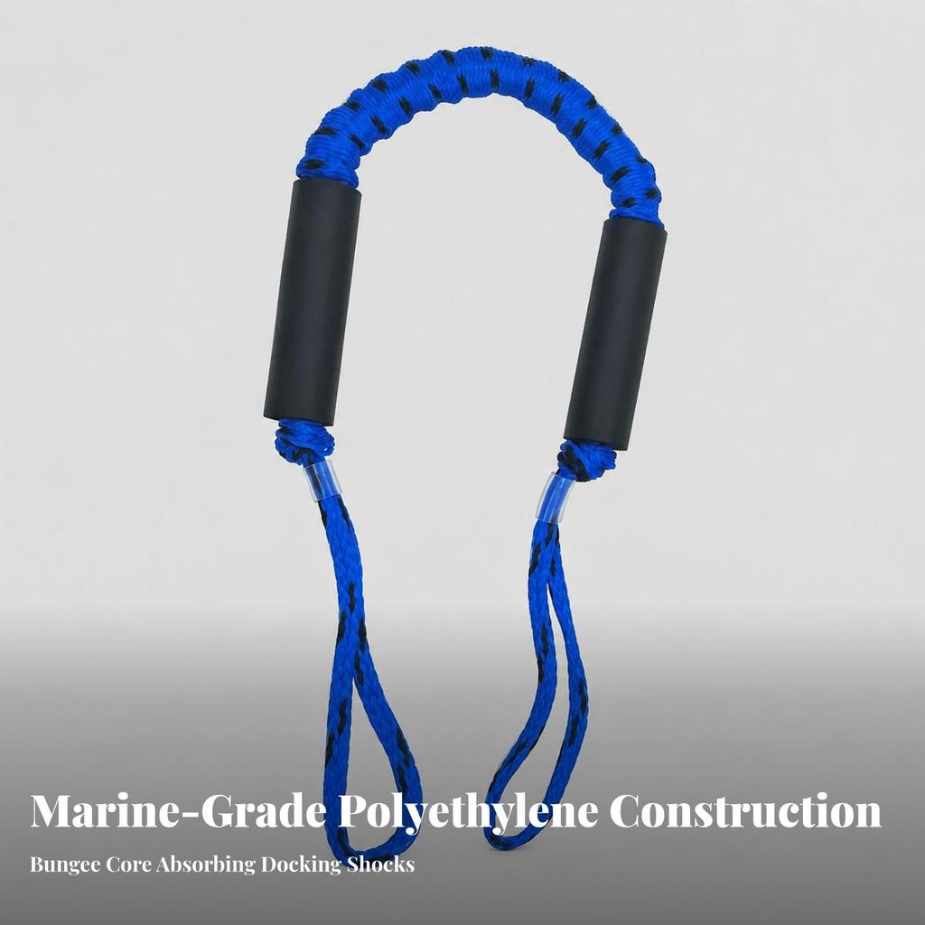 Docking Rope with Loops Flexible Braided Boat Shielding for Owners