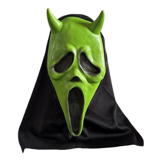 Diabolská maska na tvár pre dospelých Horor Krik Duch Maska na celú tvár na Halloween Maškarný večierok Kostým Cosplay Rekvizita