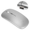USB 2.4Ghz A2 Wireless Mouse Silent USB Mice for PC Laptop Office with 7 Color Light (Rechargeable)Silver