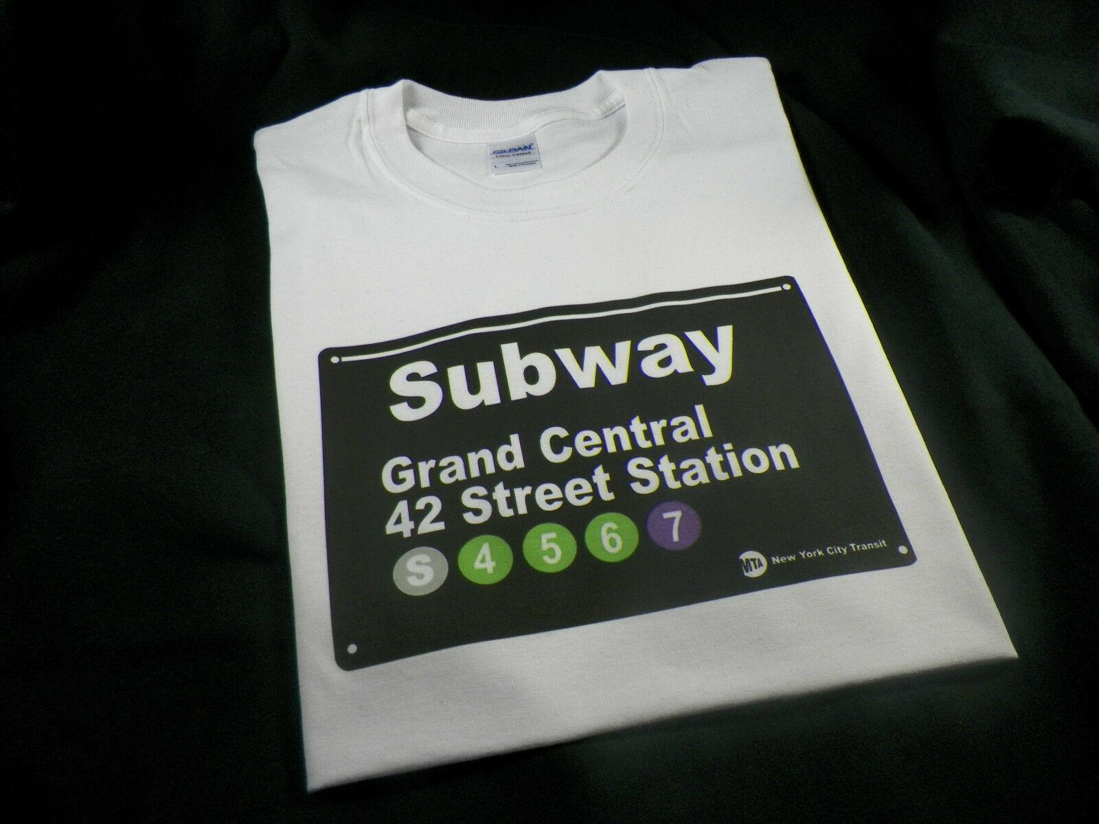 NYC Subway T shirt Tee Grand Central 42nd Street Station New York City XL