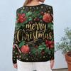 Women's Fashion Casual Long Sleeve  Print Round Neck Top