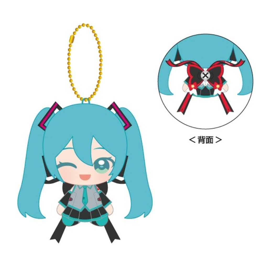 Gundam 45th Anniversary x Hatsune Miku Hatsune Miku x Aile Strike Gundam Chibi Plush Sitting Mascot