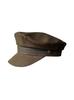 Spring Summer Breathable Linen Navy Style Cap British Wide Brim Peaked Cap Neutral Style Soft Hat for Small Head