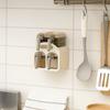 Plastic Condiment Storage Box Moisture-proof Spice Storage Rack  for Home