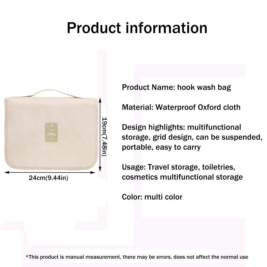 Cârlig pentru agățat geantă de depozitare pentru cosmetice de călătorie pliabilă multifuncțională