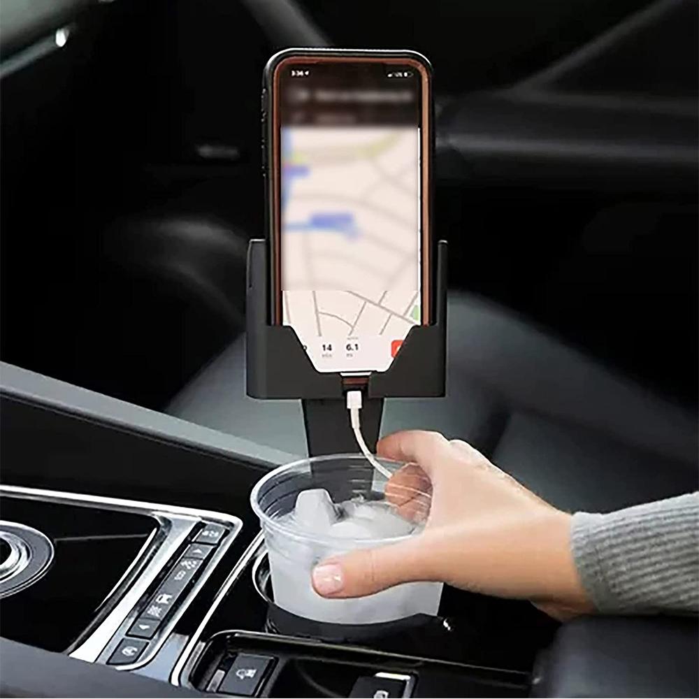 Universal Auto Cell Phone Stand with Drink Expand Cup Holder for Smartphone