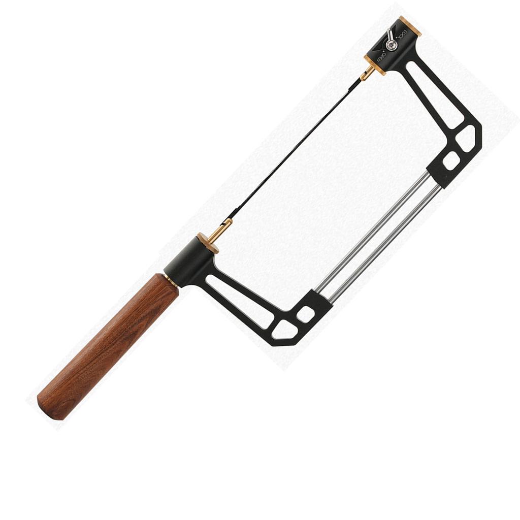 Coping Saw Round Wooden Handle Aluminum Alloy U Type Wire Frame Saw with 15T 18T 24T HSS Blades for