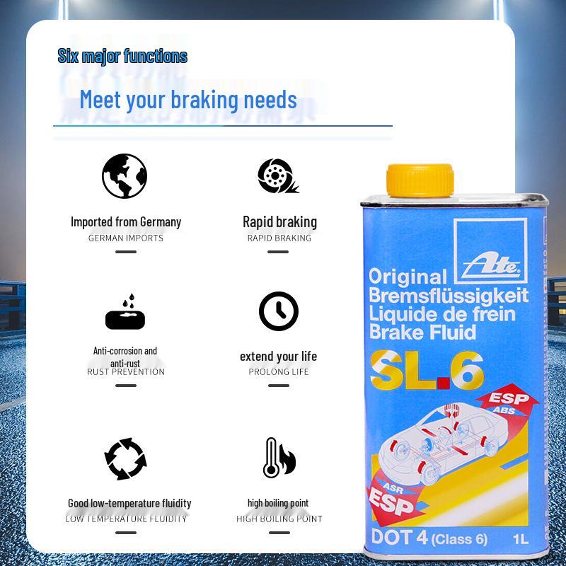 Germany ATE SL6 DOT4 Universal Synthetic Brake Fluid for Car ESP/ABS