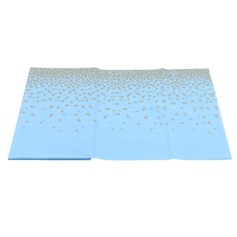 274*137cm Tablecloth Bronzing Black Dot Table Cover for Adult Happy Birthday Party Supplies Wedding Decorations Christmas Decor