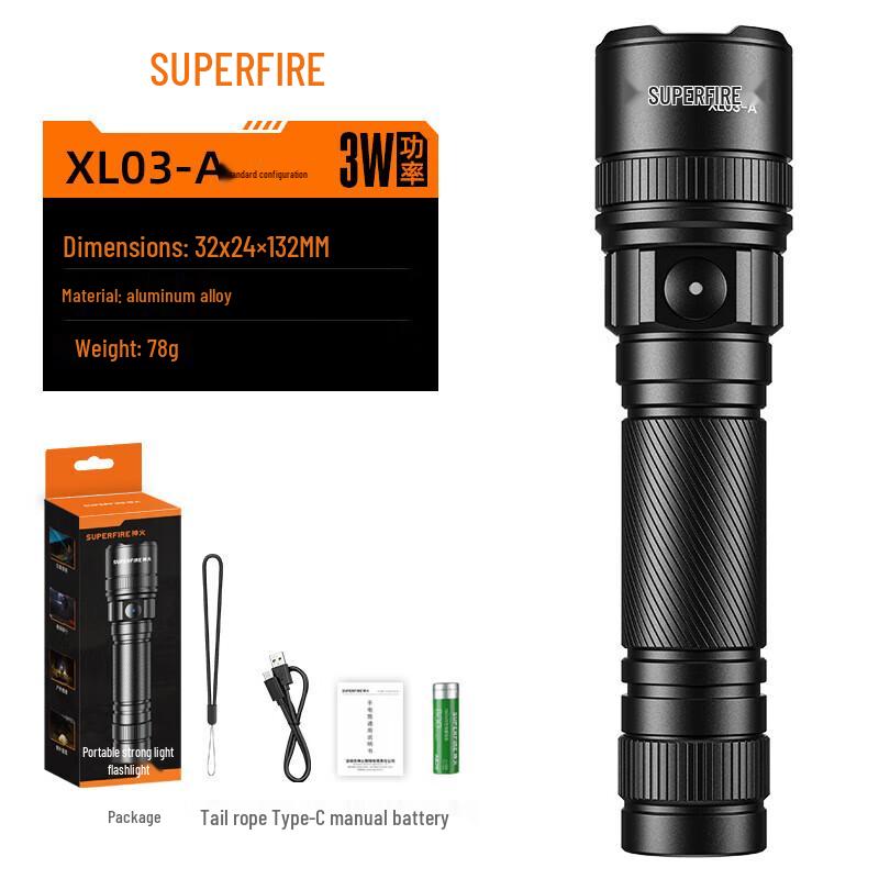 SupFire XL03-A Rechargeable LED Flashlight