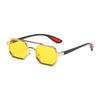 Gradient Unisex Polarized Sunglasses Indian Style Anti-UV Glasses Double-bar Square Sunnies  Party